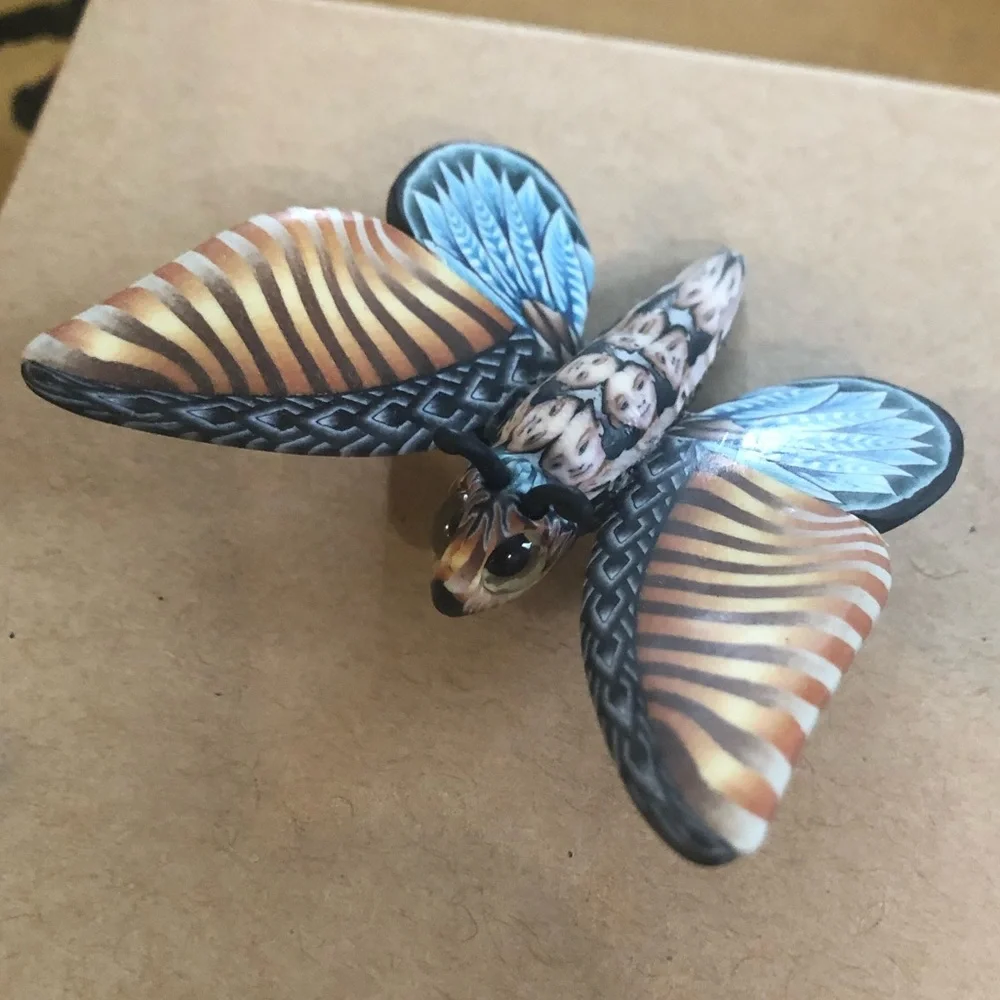 Jon Stuart Anderson Butterfly Pin - Picture 3 of 9